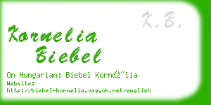 kornelia biebel business card